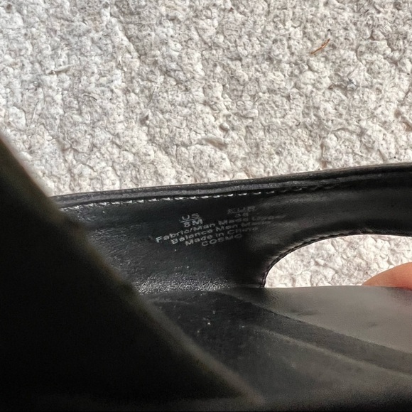 CIRCUS SAM EDELMAN Dark Gray Cosmo Silver Glitter-heel Platform Sandals Size 8M - Picture 5 of 8